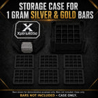 1 Gram Bullion Bar Storage Case – 160 Slot – bullion bar holder detail
