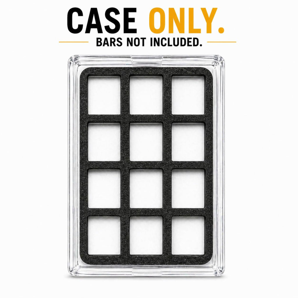 Display Case for Combibars Gold Silver Platinum Bars 1 Gram Holders | Collectible Display Holder for Desk, Office, or Gift