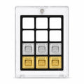 XplrsAttic Geiger Style Square Bar Display Case, Magnetic One Touch Bullion Holder for Gold & Silver Bars, Coin Showcase