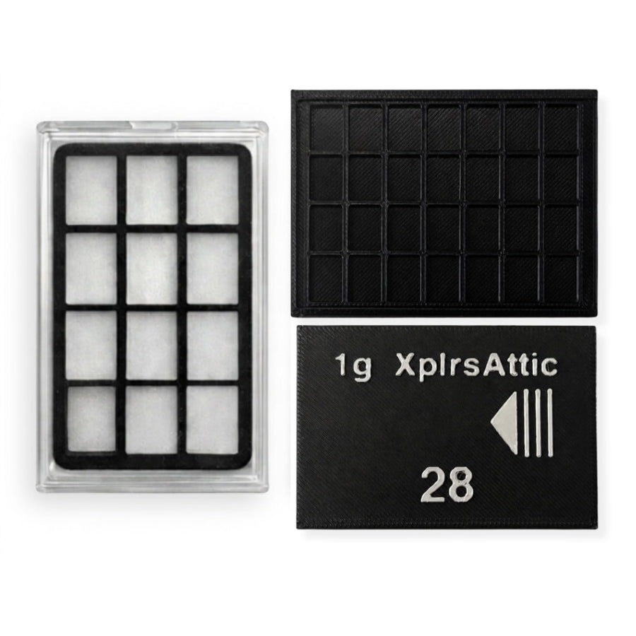 Valcambi-Style 1g Wallet + Display Case Bundle