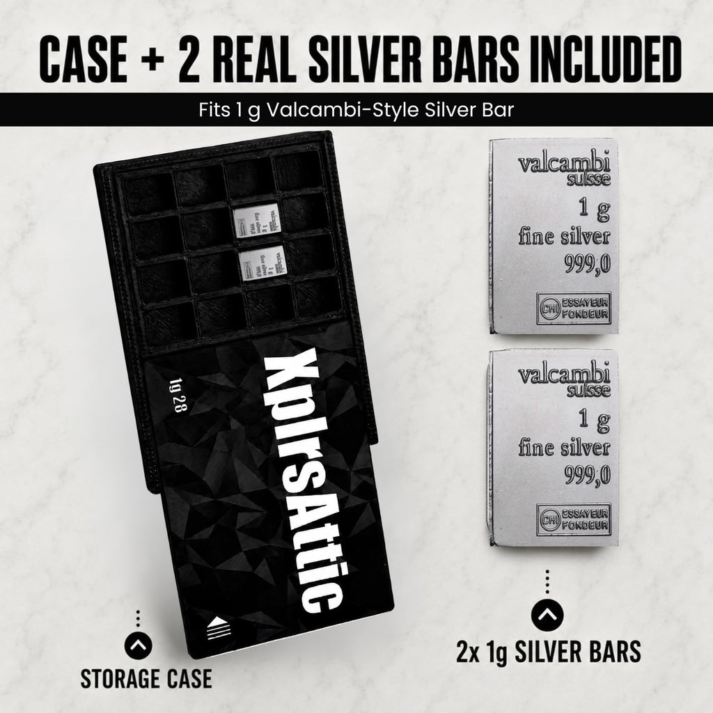 1 Gram Valcambi-Style Bar Wallet – 28 Slot – bar fit detail view 2
