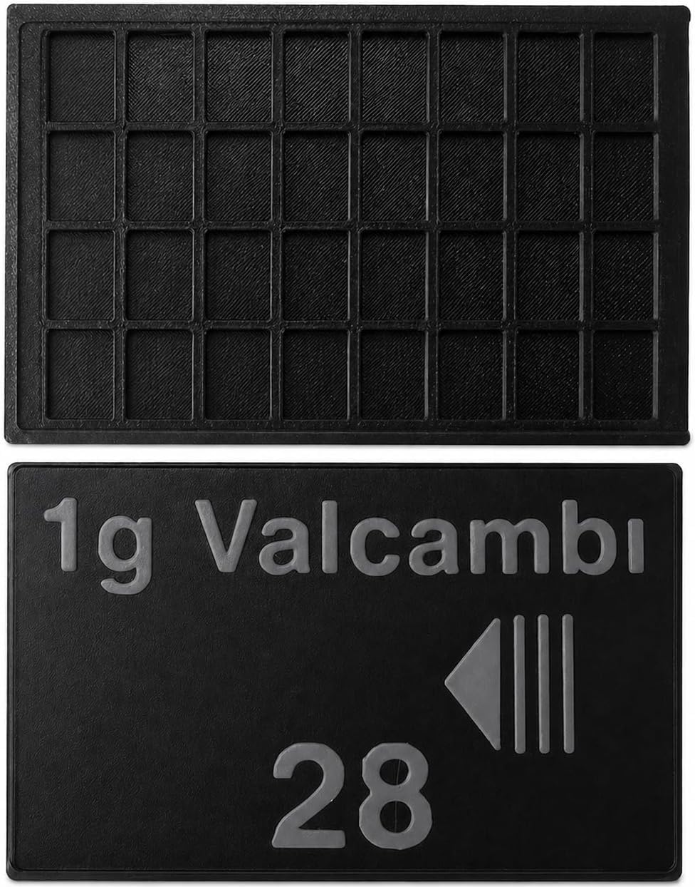 1 Gram Gold Silver Platinum Bar Holder Case, 28 Slot CombiBar Storage Wallet Bullion Bar Organizer Compatible with Valcambi CombiBar-Style Bars
