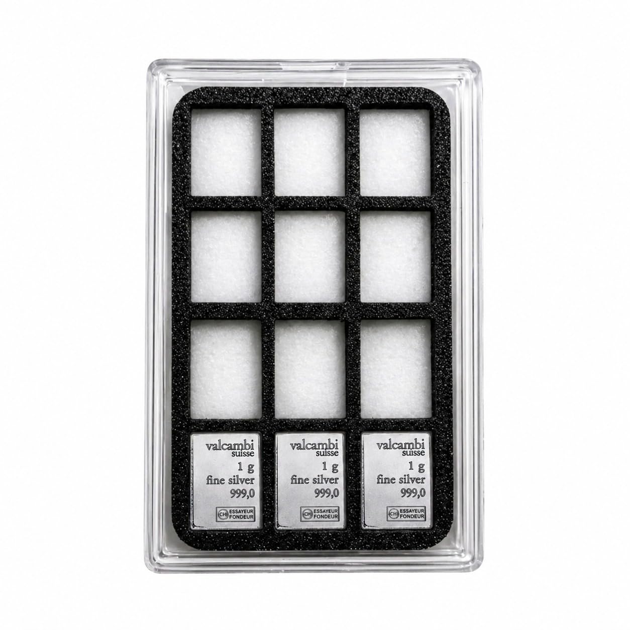 Display Case for Combibars Gold Silver Platinum Bars 1 Gram Holders | Collectible Display Holder for Desk, Office, or Gift