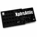 XplrsAttic 1 Gram Bullion Bar Holder Case - 28-Slot Valcambi-Style CombiBar Storage Wallet for Gold Silver Platinum Bars, Stacker Organizer