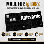 1 Gram Valcambi-Style Bar Wallet – 28 Slot – display layout