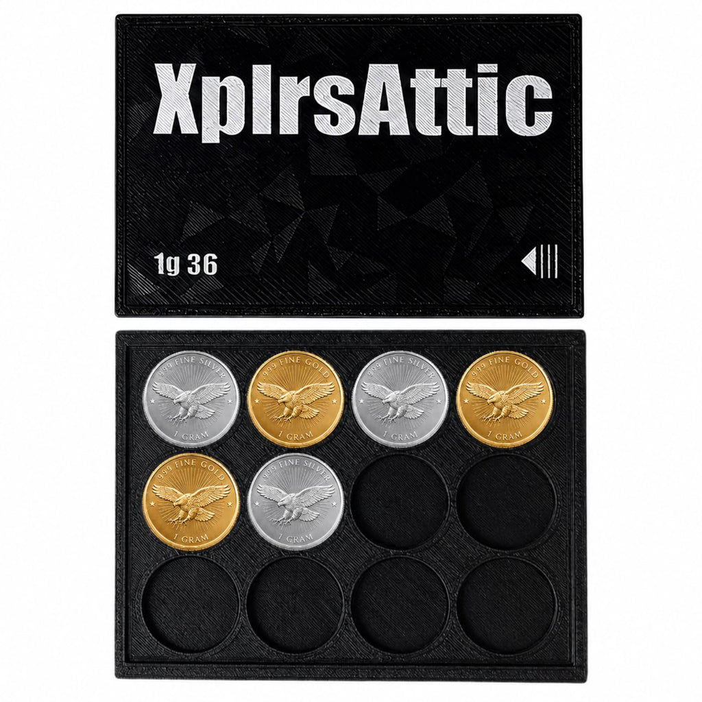 15mm 1 Gram Round Storage Case – Holds 36 – round storage detail view 4