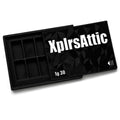 XplrsAttic 1 Gram Bar Storage Case with Slide Cover-10 Slots Tray Holds Up to 30 Scottsdale Style Mini Bars, Compact Bullion Display Organizer, Case Only