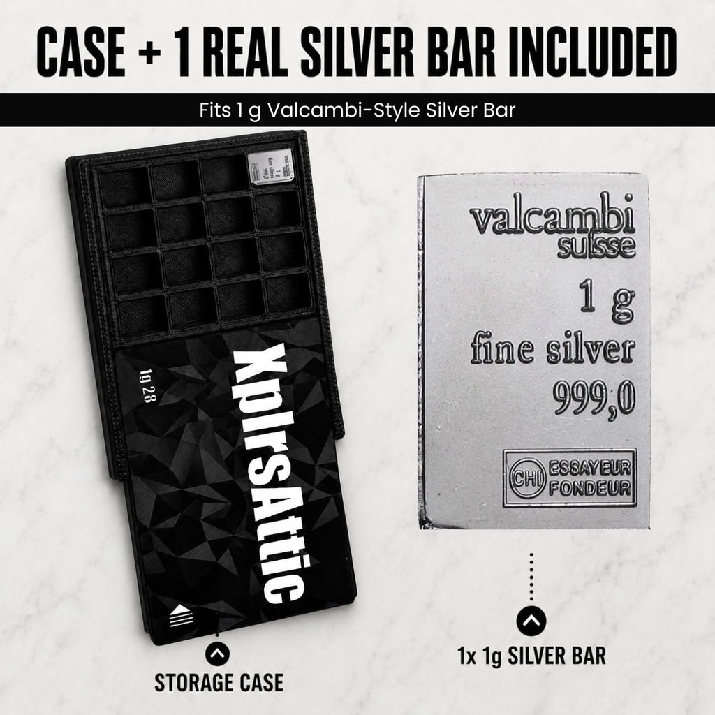 1 Gram Valcambi-Style Bar Wallet – 28 Slot – bar fit detail view 6