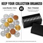 1 oz Coin Capsule Storage Box – 12 Capsules