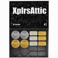 XplrsAttic Combo Coin & Bar Storage Case 16 Slot Wallet for Gold & Silver 1 Gram Rounds and Bars, Holds Up to 22 Pieces, Coin Collecting Accessories & Supplies, Sliding Cover, Case Only