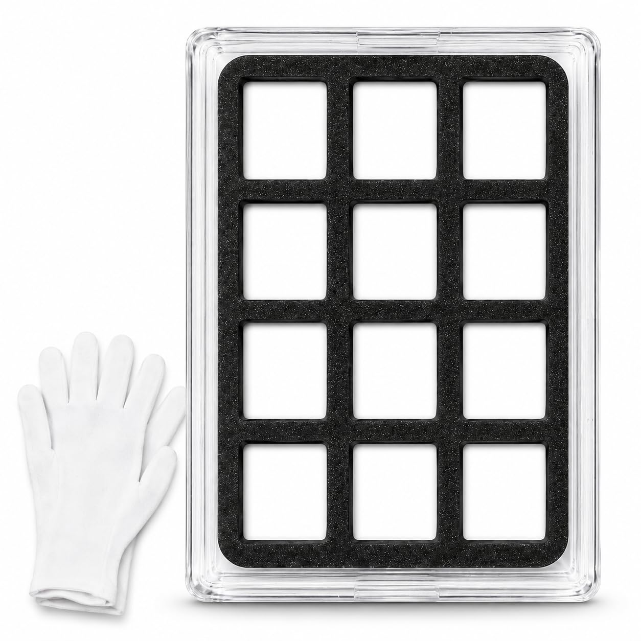 1 Gram CombiBar-Style 12-Slot Bullion Bar Display Case Gift Set – Holder for Small Gold, Silver, and Platinum Bars with Collector Accessories