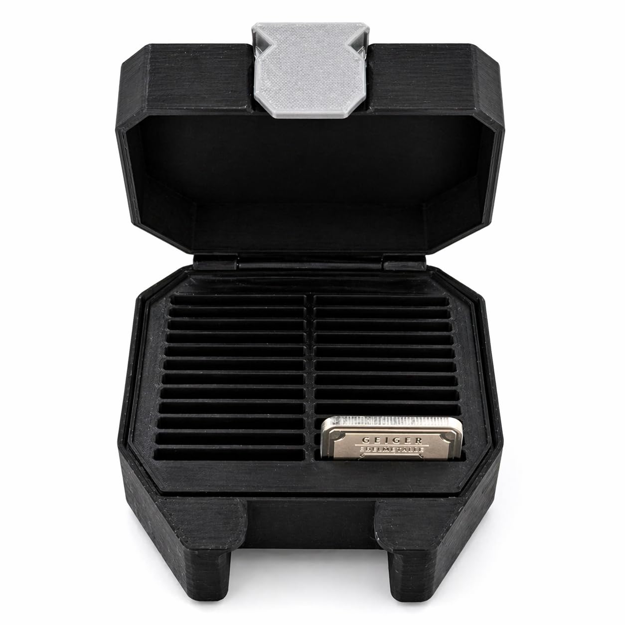 20g Square Bullion Bar Storage Case – 24 Slot Fractional Silver & Gold Bar Holder, Black Collector Display Organizer for 20 Gram Bars, Desk Safe Storage Case Only