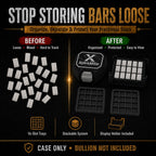 1 Gram Bullion Bar Storage Case – 160 Slot – storage case detail