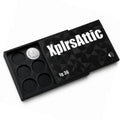 XplrsAttic 1 Gram Round Storage Case - 36-Slot Holder for Gold, Silver & Platinum Bullion Rounds, 15mm Precision Slots with Sliding Cover